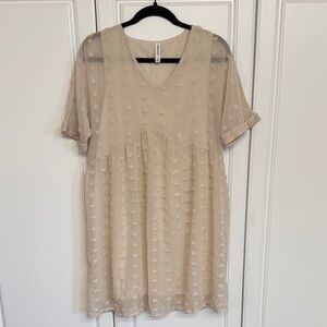 Zenana Outfitters Cream Midi Dress